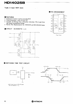 HD14025B Datasheet PDF Hitachi -> Renesas Electronics