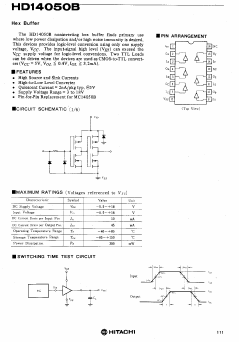 HD14050 Datasheet PDF Hitachi -> Renesas Electronics