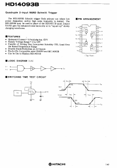 HD14093 Datasheet PDF Hitachi -> Renesas Electronics