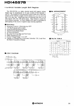 HD14557 Datasheet PDF Hitachi -> Renesas Electronics