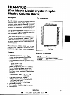 HD44102CH Datasheet PDF Hitachi -> Renesas Electronics