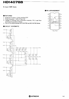 HD14078B Datasheet PDF Hitachi -> Renesas Electronics