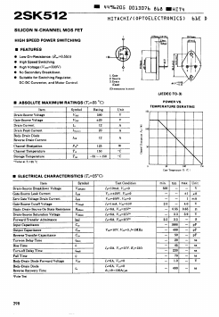 2SK512 Datasheet PDF Hitachi -> Renesas Electronics