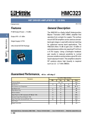 HMC323 Datasheet PDF Hittite Microwave