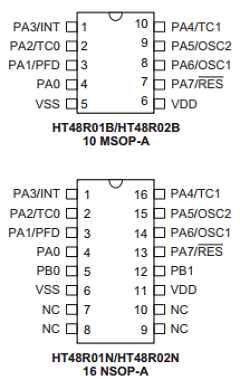 HT48R01N Datasheet PDF Holtek Semiconductor
