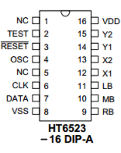 HT6523 Datasheet PDF Holtek Semiconductor