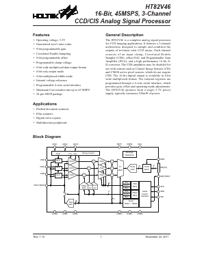 HT82V46 Datasheet PDF Holtek Semiconductor