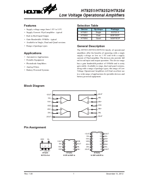 HT9254 Datasheet PDF Holtek Semiconductor