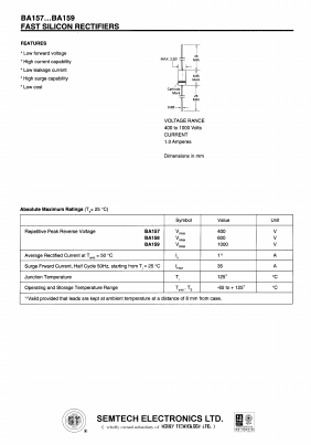 BA15X Datasheet PDF Honey Technology