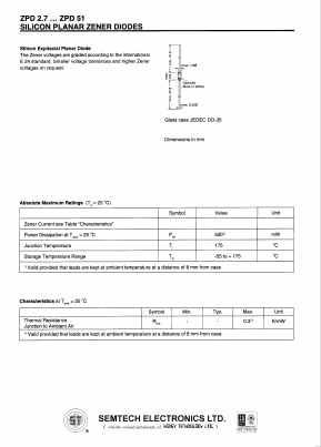 ZPD3.3 Datasheet PDF Honey Technology