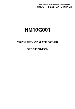 HM10G001 Datasheet PDF Hynix Semiconductor