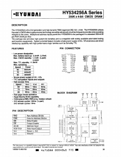 HY534256ALJ Datasheet PDF Hynix Semiconductor