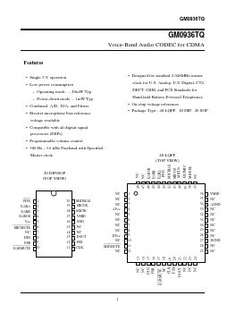 GM0936TQ Datasheet PDF Hyundai Micro Electronics