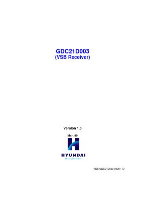 GDC21D003 Datasheet PDF Hyundai Micro Electronics
