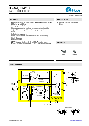 WJZSO8 Datasheet PDF IC-Haus GmbH