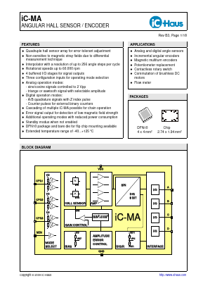 IC-MAEVALMA1D Datasheet PDF IC-Haus GmbH