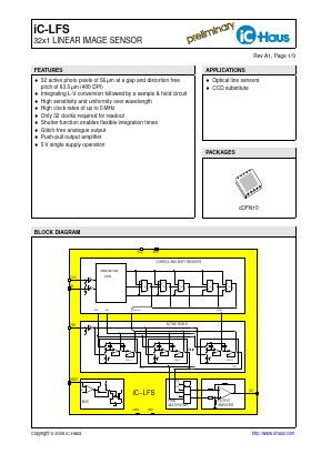 IC-LFS Datasheet PDF IC-Haus GmbH