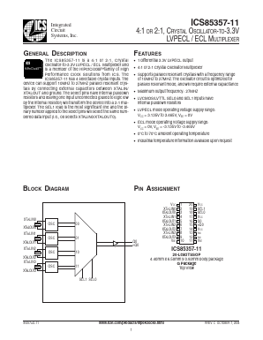 ICS85357-11 Datasheet PDF Integrated Circuit Systems