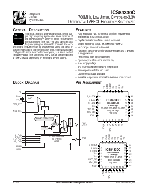 ICS84330CY Datasheet PDF Integrated Circuit Systems