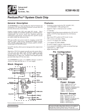 ICS9148F-32 Datasheet PDF Integrated Circuit Systems