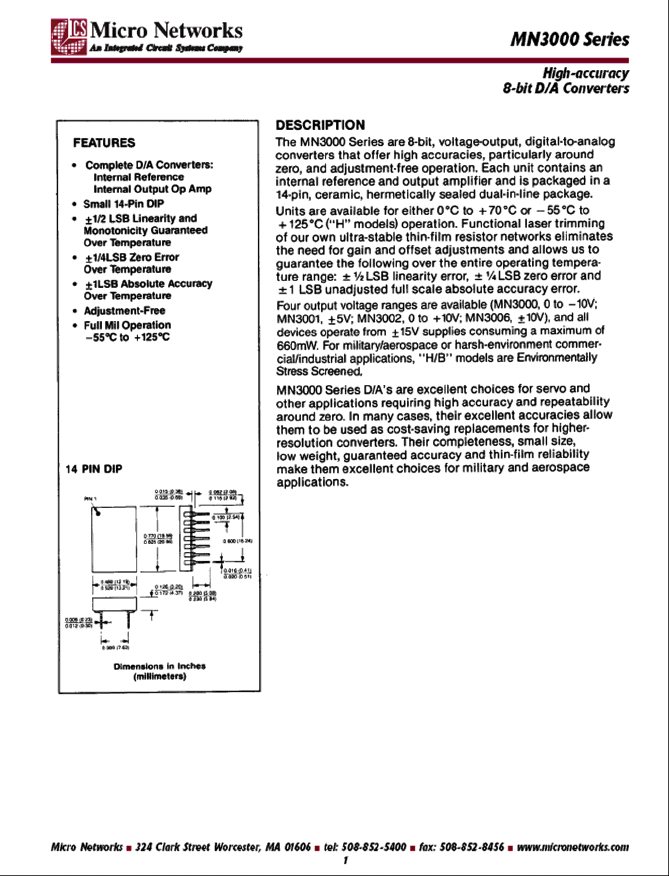 MN3006 Datasheet PDF Integrated Circuit Systems