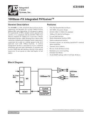 AV1889 Datasheet PDF Integrated Circuit Systems