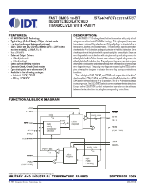 FCT162511CT Datasheet PDF Integrated Device Technology