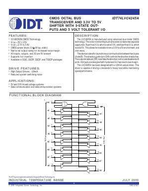 IDT74LVC4245A Datasheet PDF Integrated Device Technology