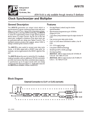 AV9170-05 Datasheet PDF Integrated Device Technology