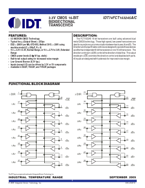 IDT74FCT163245APFG Datasheet PDF Integrated Device Technology