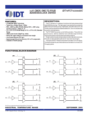 IDT74FCT163344A Datasheet PDF Integrated Device Technology