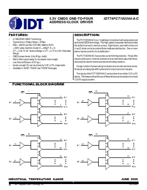 IDT74FCT163344APV Datasheet PDF Integrated Device Technology