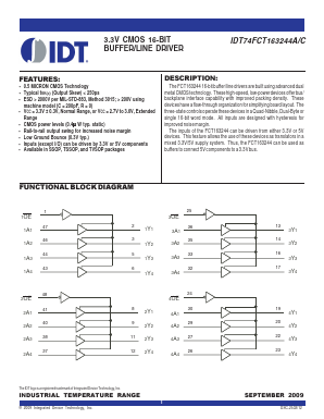 IDT74FCT163244CPAG Datasheet PDF Integrated Device Technology