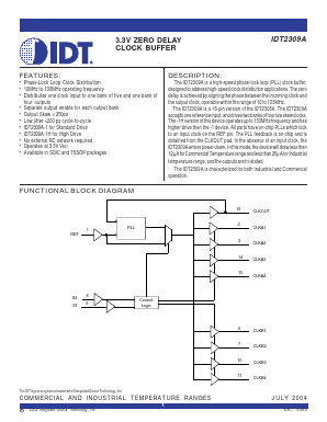 IDT2309A Datasheet PDF Integrated Device Technology