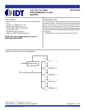 IDT5V2305PGGI Datasheet PDF Integrated Device Technology