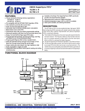 IDT72271LA Datasheet PDF Integrated Device Technology