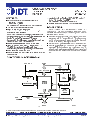 IDT72271LA10PFI Datasheet PDF Integrated Device Technology