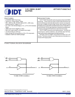 IDT74FCT163827CPA Datasheet PDF Integrated Device Technology