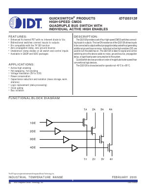 IDTQS3126 Datasheet PDF Integrated Device Technology