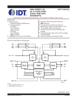 IDT71V321S35J Datasheet PDF Integrated Device Technology