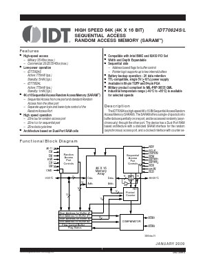 IDT70824L45GB Datasheet PDF Integrated Device Technology