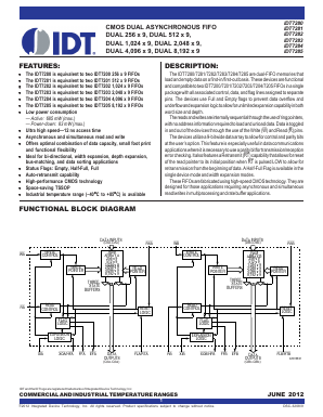 IDT7282 Datasheet PDF Integrated Device Technology