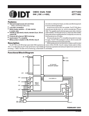 IDT7188L Datasheet PDF Integrated Device Technology