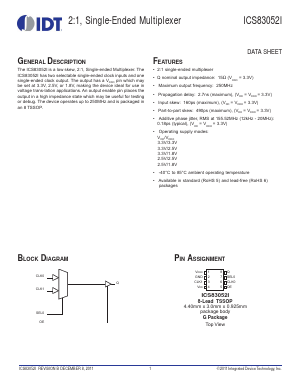 83052AGILF Datasheet PDF Integrated Device Technology