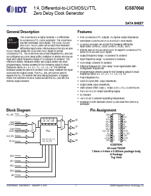 87004AGILFT Datasheet PDF Integrated Device Technology
