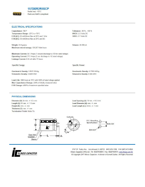 157DER2R5SCP Datasheet PDF Illinois Capacitor, Inc.