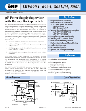 IMP805LC/D Datasheet PDF IMP, Inc