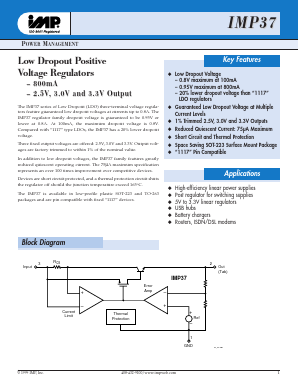 IMP37-30JCM Datasheet PDF IMP, Inc
