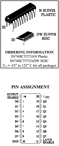 IN74HCT573AN Datasheet PDF Integral Corp.