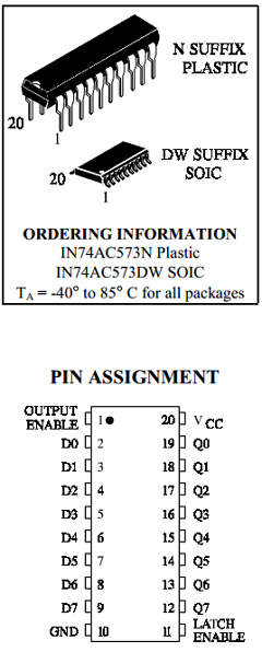 IN74AC573DW Datasheet PDF Integral Corp.